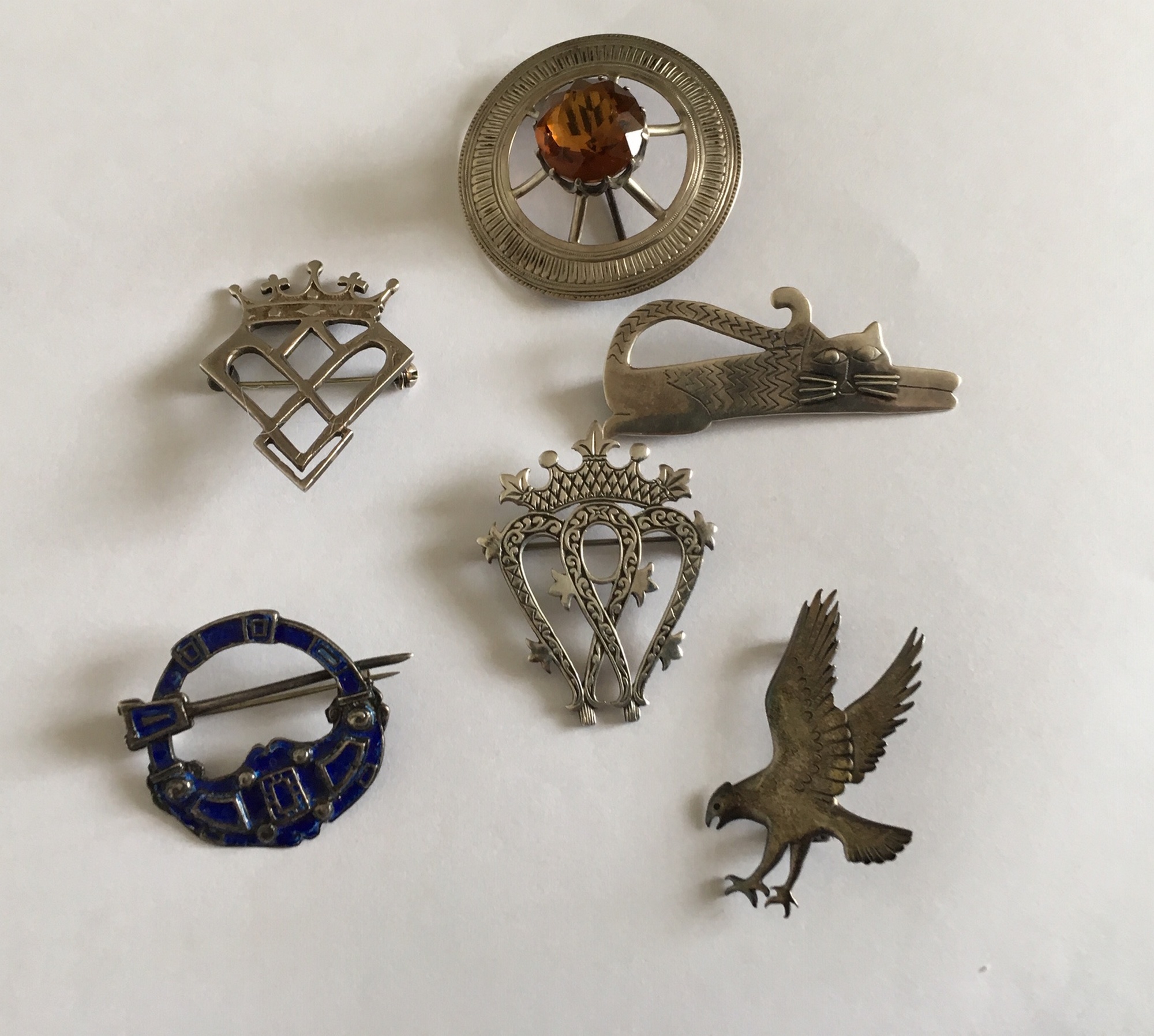 Lot of Silver Brooches etc.