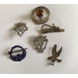 Lot of Silver Brooches etc.