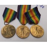 Lot of 3 WW1 Victory Medals to Labour Corps-ASC and Cheshire Regiment.