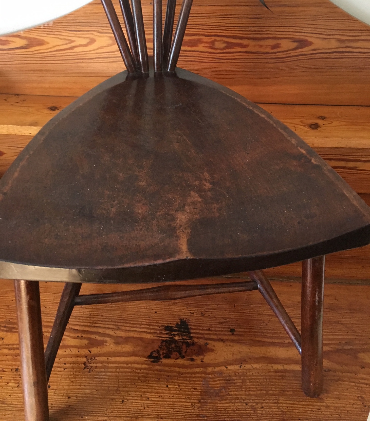 Adolf Loos/Liberty? Fan Back Windsor Chair - 29" tall. - Image 3 of 9