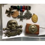 Lot of German Medals-Badges-Belt Buckle etc.