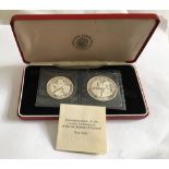 Boxed Set of Iceland 874-1974 Silver Coins.