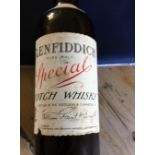 Vintage Glenfiddich Pure Malt Special Scotch Whisky.