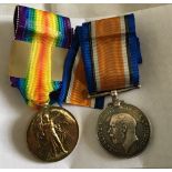 WW1 BWM and Victory Medal to a 2 LIEUT J.H.MENNIE.