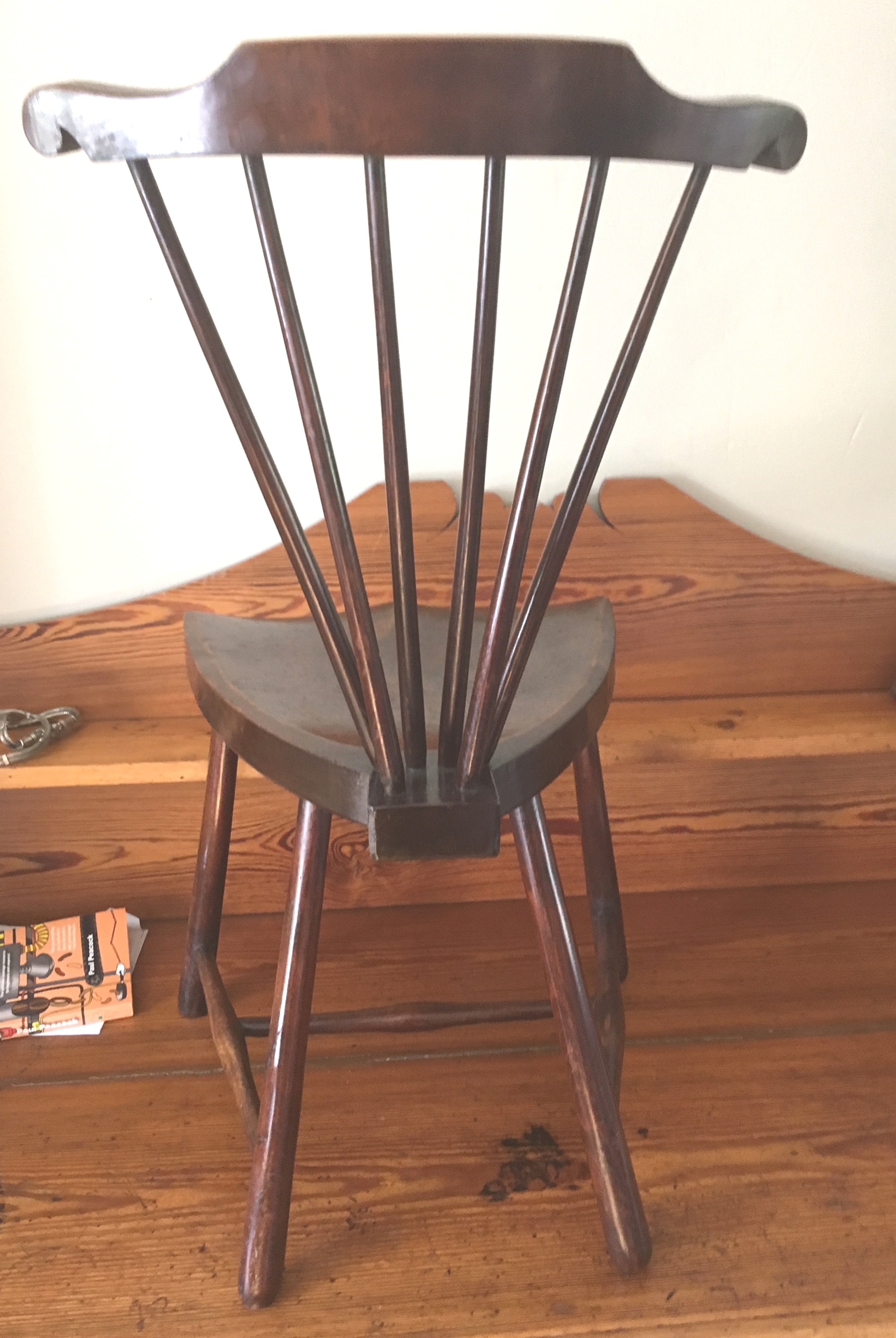 Adolf Loos/Liberty? Fan Back Windsor Chair - 29" tall. - Image 6 of 9
