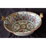 Antique Chinese Bowl 14.5cm at highest and 28cm at the widest.