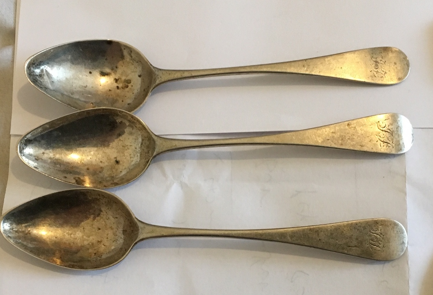 Lot of some 600 grams of Antique/Vintage Silver Spoons and White Metal Forks? - Image 7 of 16