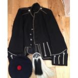 Antique/Vintage Lonach Gathering Highlanders Boys Marching Jacket-Sporran-Cap