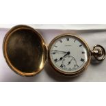 Vintage Gold Plated “The Angus” Full Hunter Pocket Watch