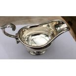 Mappin Webb Silver Sauce Boat Sheffield 1900 - 6 1/2" x 4 1/8" - 211 grams.