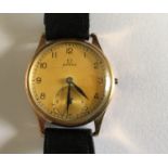 Vintage Gold Omega Watch - 30mm dial.