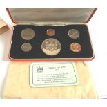 Boxed Fiji 6 Coin Specimen Set 1969