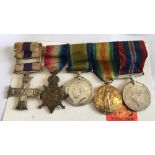 WW1 Military Cross Group of 5 to a 2 LIEUT W.H.MORRIS - 2/KRRC