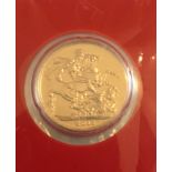 2013 Minted in India Royal Mint Full Sovereign in sealed packet - No 004408