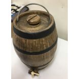 Vintage Pottery Cider Barrel - 13 1/2" tall.