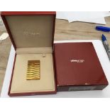 Boxed Dupont of Paris Gold Plated Lighter.
