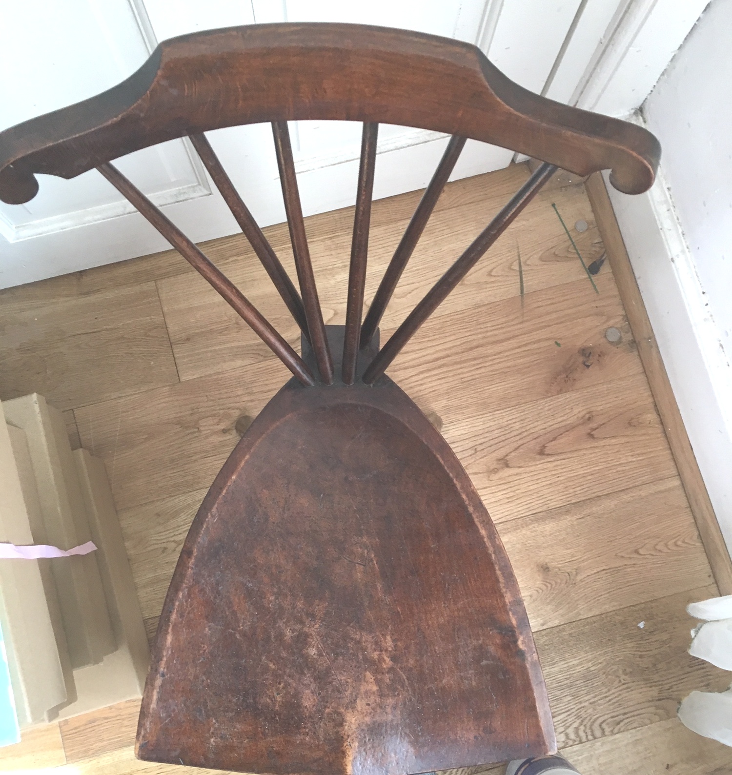 Adolf Loos/Liberty? Fan Back Windsor Chair - 29" tall. - Image 9 of 9