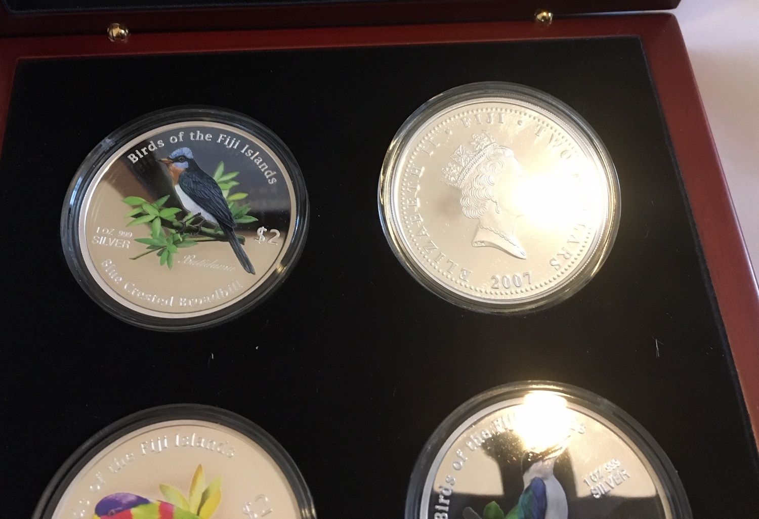 New Zealand Mint Birds of the Fiji Islands 4 x 1oz Silver Coins Set No 0206. - Image 5 of 7