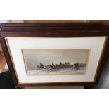 Antique Trio of Watercolours of Russian Troops - signed and of Soldiers pulling Guns one dated 1895.