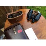 Ross of London and MBS Military Binoculars.