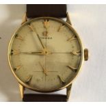 Vintage Gold Omega Watch in an working order.