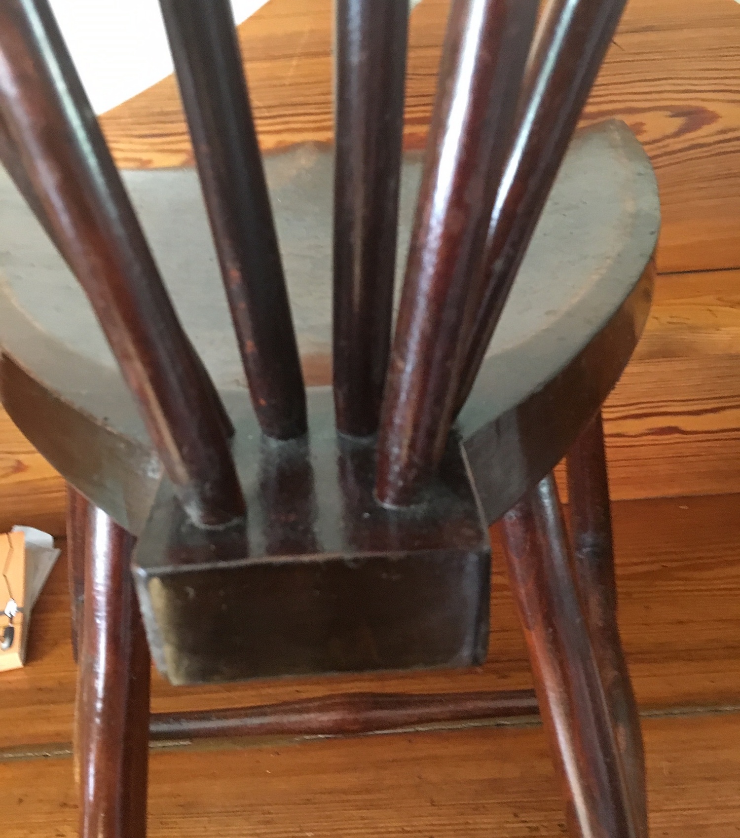 Adolf Loos/Liberty? Fan Back Windsor Chair - 29" tall. - Image 7 of 9