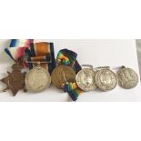WW1 Trio to a Lt Colonel in RFA plus Italian Al Valore Miltare Bravery Medals -entitled to MC&DSO