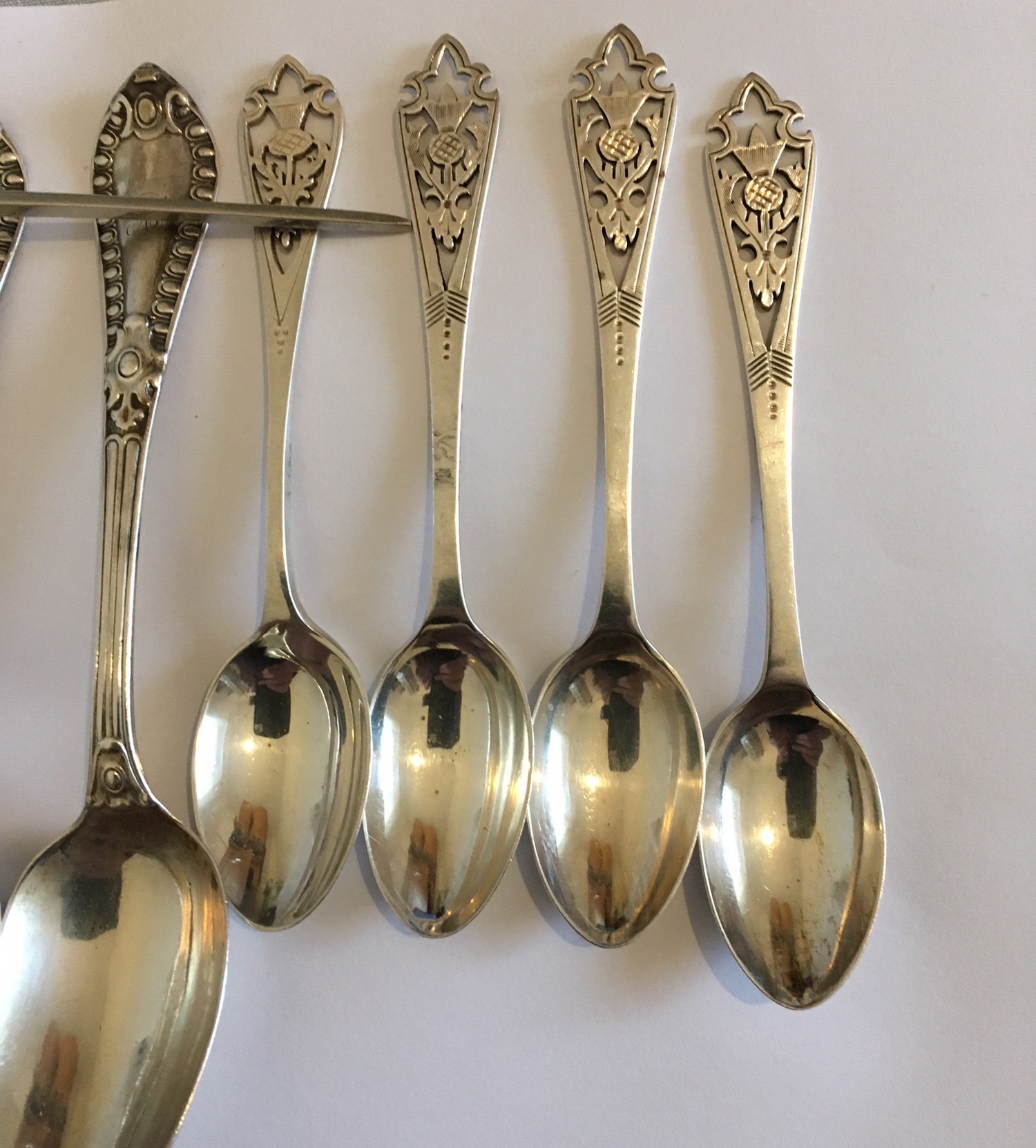 Lot of some 600 grams of Antique/Vintage Silver Spoons and White Metal Forks? - Image 2 of 16