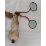 Antique Mother of Pearl + Silver Lorgnette Spectacles