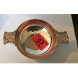 Vintage Scottish Edinburgh Silver Quaich - 5 3/8" at widest - 135 grams.