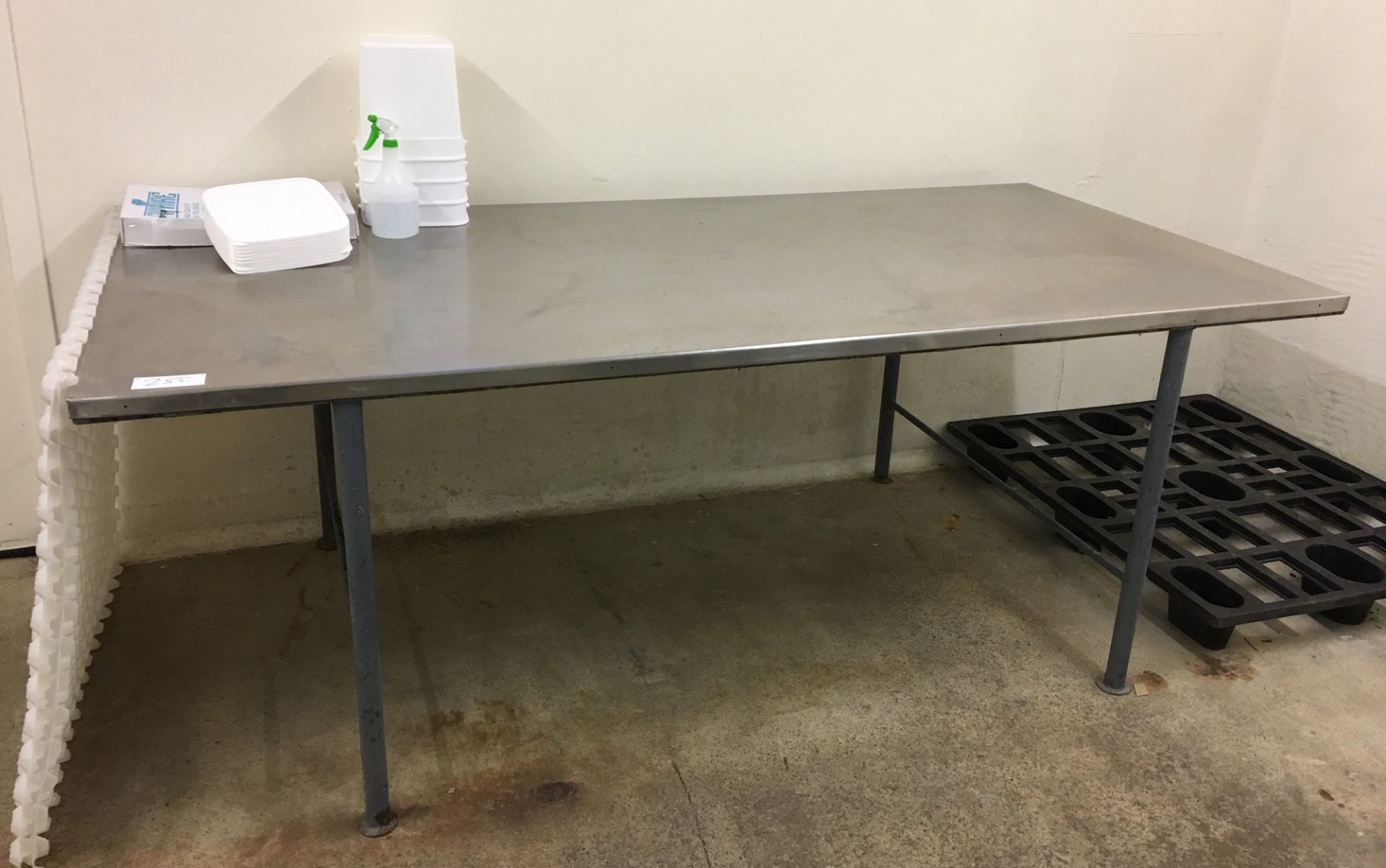 Stainless Steel Table 8 feet x 4 feet.