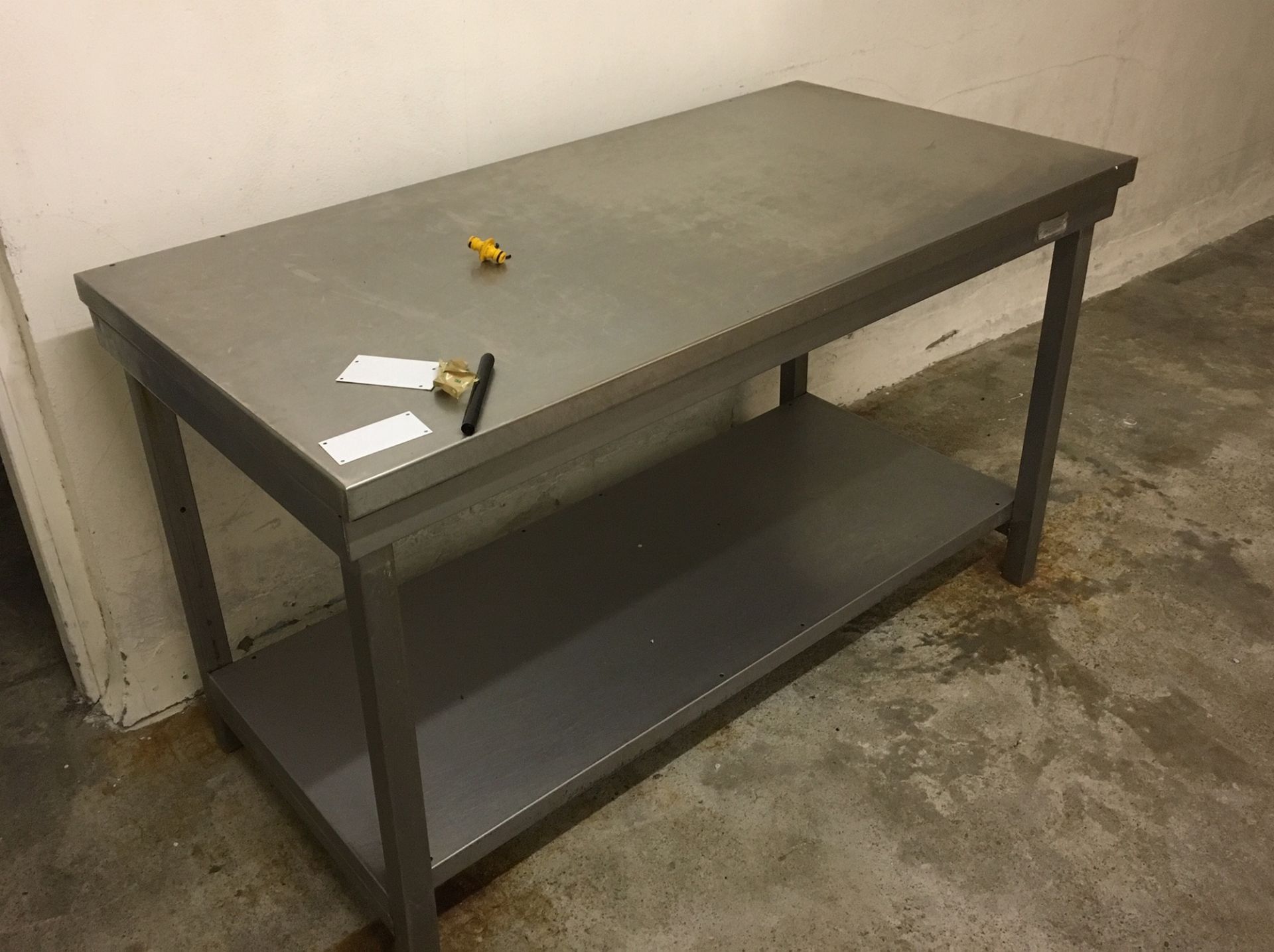 Stainless Steel Table 4 1/2" x 2 1/2".