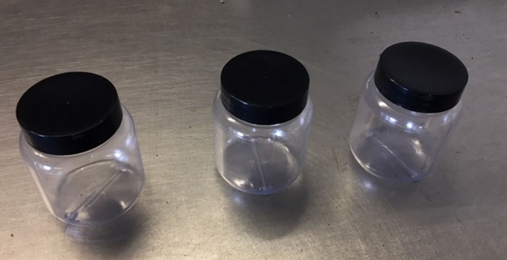 Large Lot of Small Plastic Bottles/Pots with Lids - 68mm tall. - Image 3 of 3
