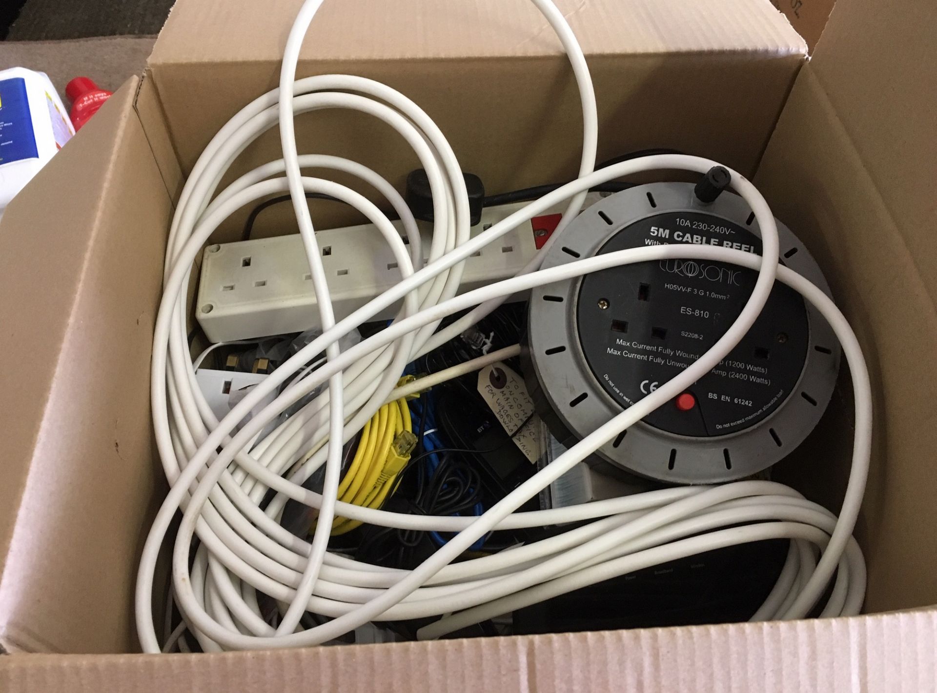 Box Lot of Cables etc.