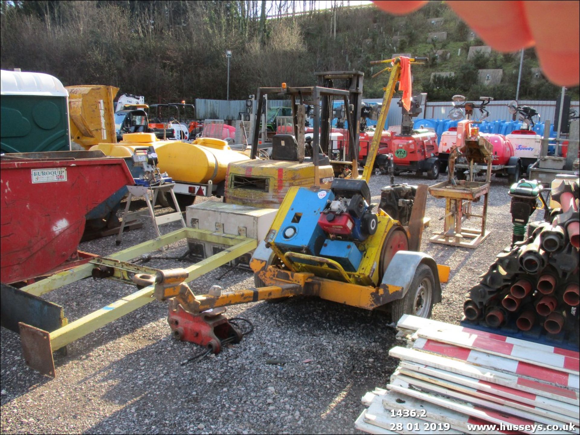 PEDESTRIAN ROLLER & TRAILER - Image 3 of 3