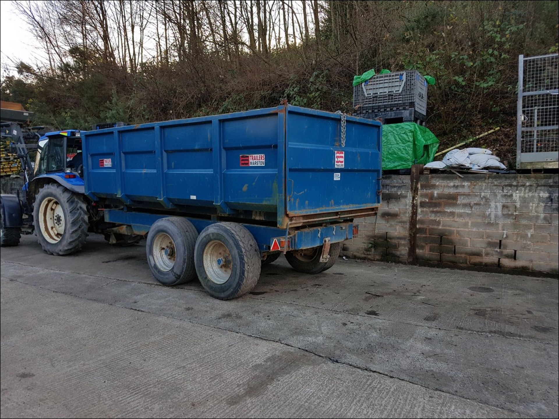 MARSTON 12T TWIN AXLE TIPPING TRAILER (2006) - Image 5 of 6