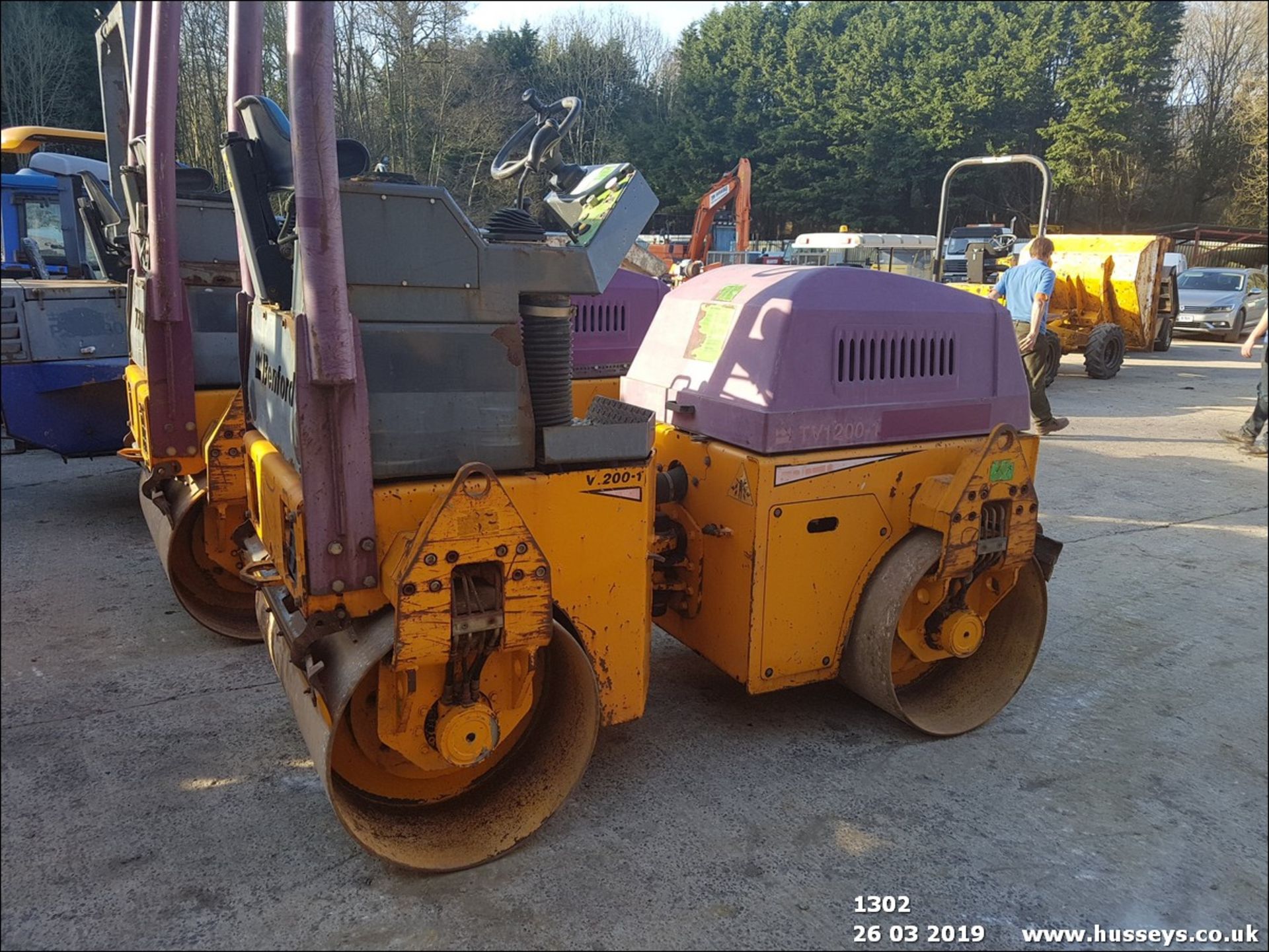 BENFORD TV1200-1 TWIN DRUM ROLLER (SHOWING 1887HRS)