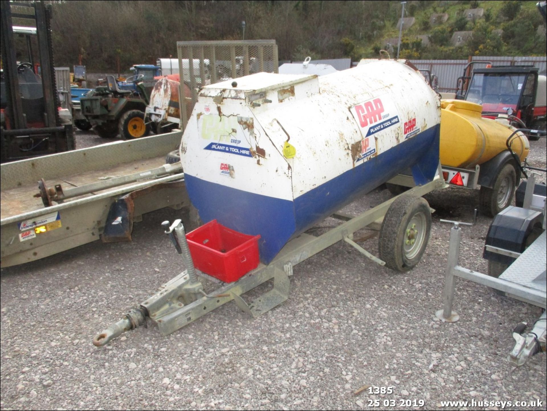 1000 LITRE FUEL BOWSER C/W PUMP 168386