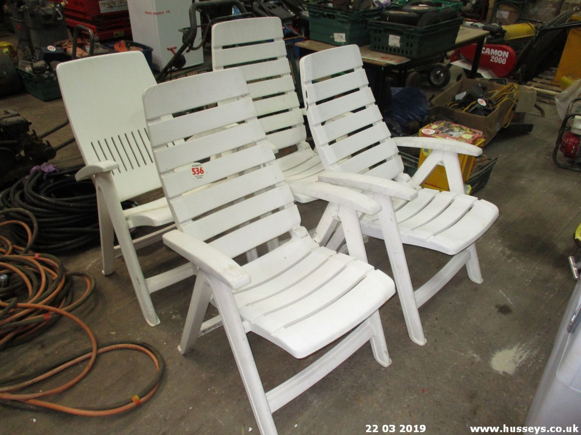 4 GARDEN CHAIRS