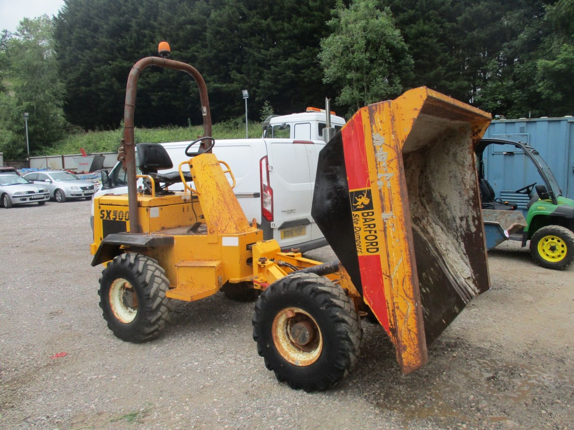 BARFORD 3 TON DUMPER STARTS RUNS DRIVES TIPS KEY