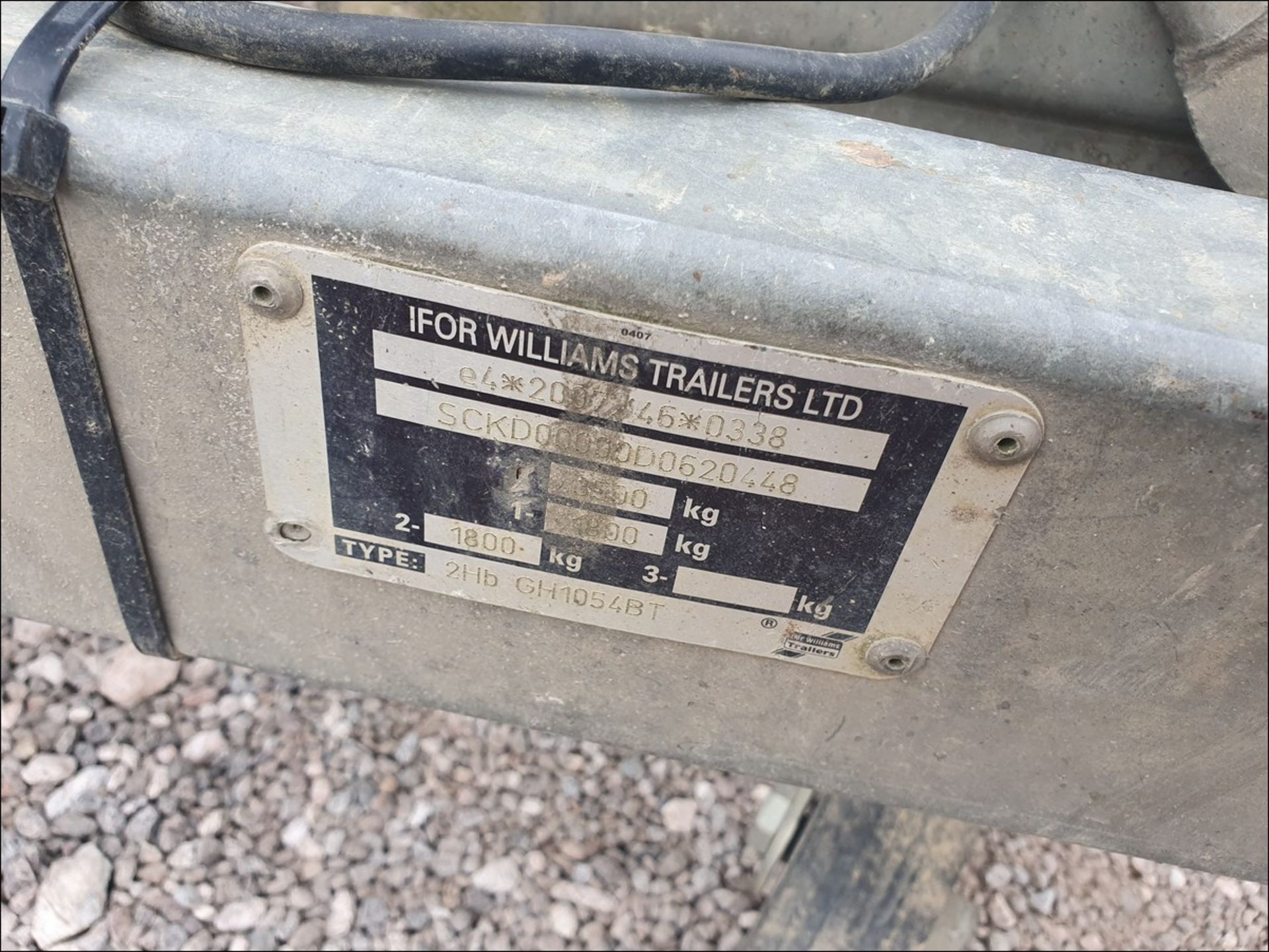 IFOR WILLIAMS TWIN AXLE PLANT TRAILER 3152179 - Image 4 of 4