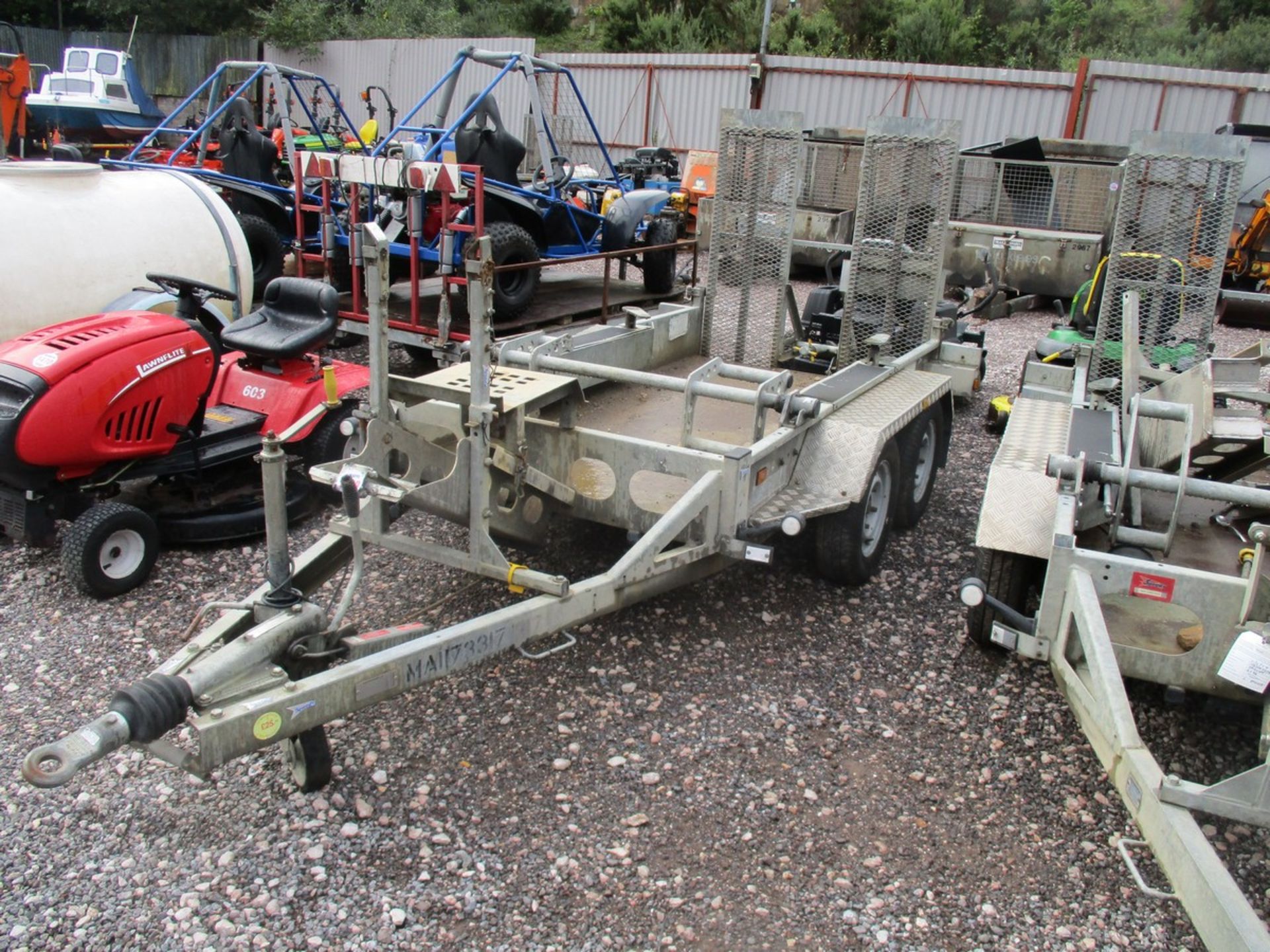 INDESPENSION MINI DIGGER TRAILER C/W TRACK CLAMPS