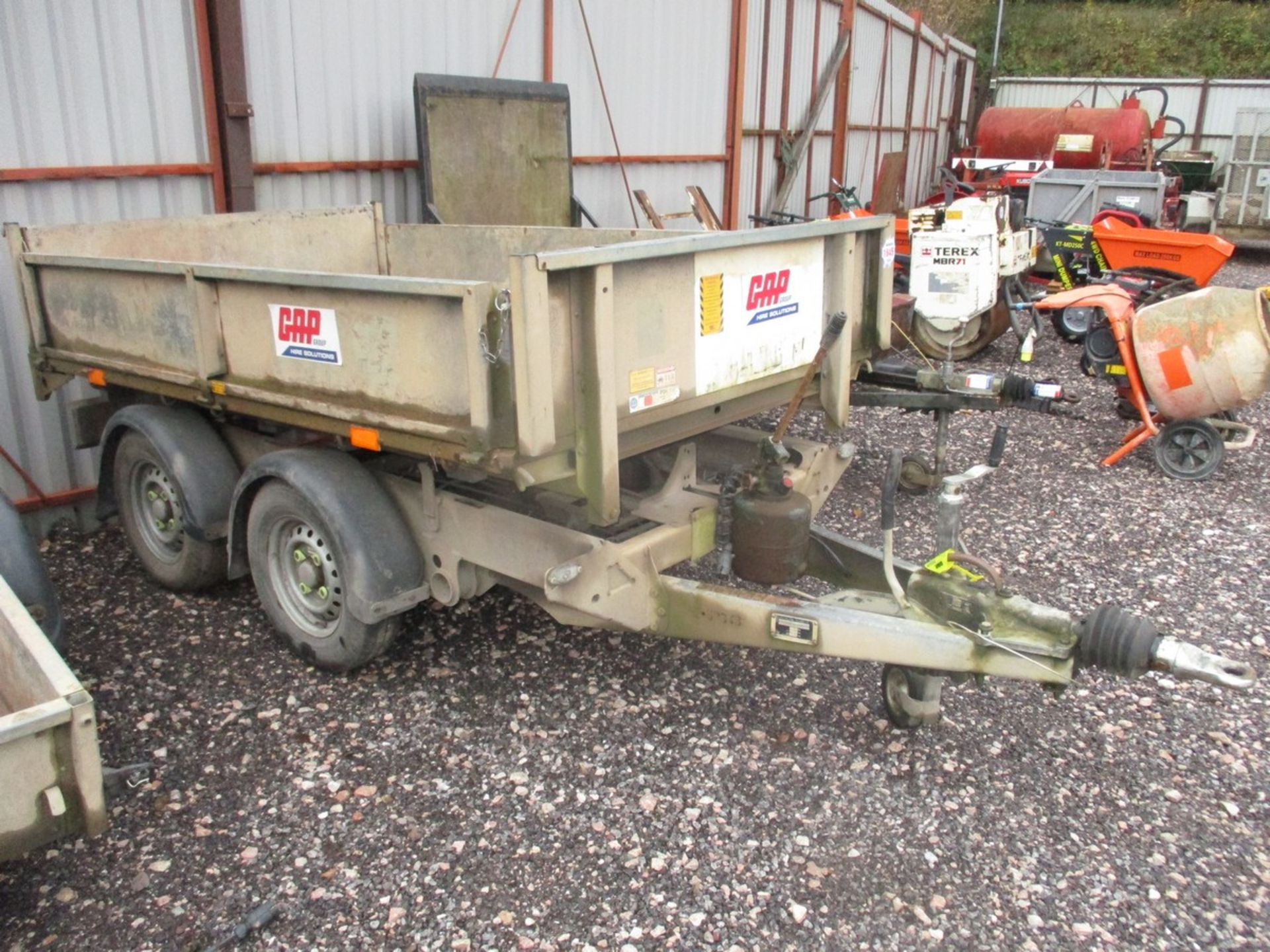 8FT IFOR WILLIAMS TIPPING TRAILER - Image 2 of 2