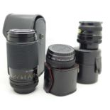 Two camera lenses, 70-210mm,