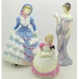 Three Royal Doulton figures, Hannah HN3655,