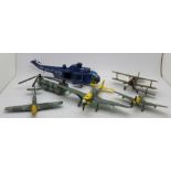 Aviation Archive and other model aircraft (six aeroplanes and two helicopters)