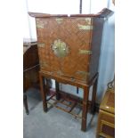 A Korean hardwood cabinet on stand