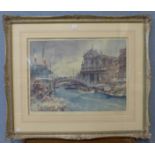 A signed Sir William Russell Flint print, Venice scene,