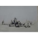 A signed Sidney Tushingham (1884 - 1968) etching, Noonday Rest, Venice,