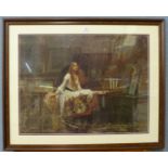 A John William Waterhouse Pre-Raphaelite print,